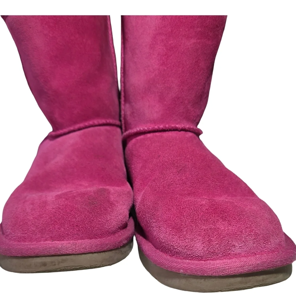 Koolaburra By UGG Pink Winter Cozy Suede Fleece Soft Warm Snow